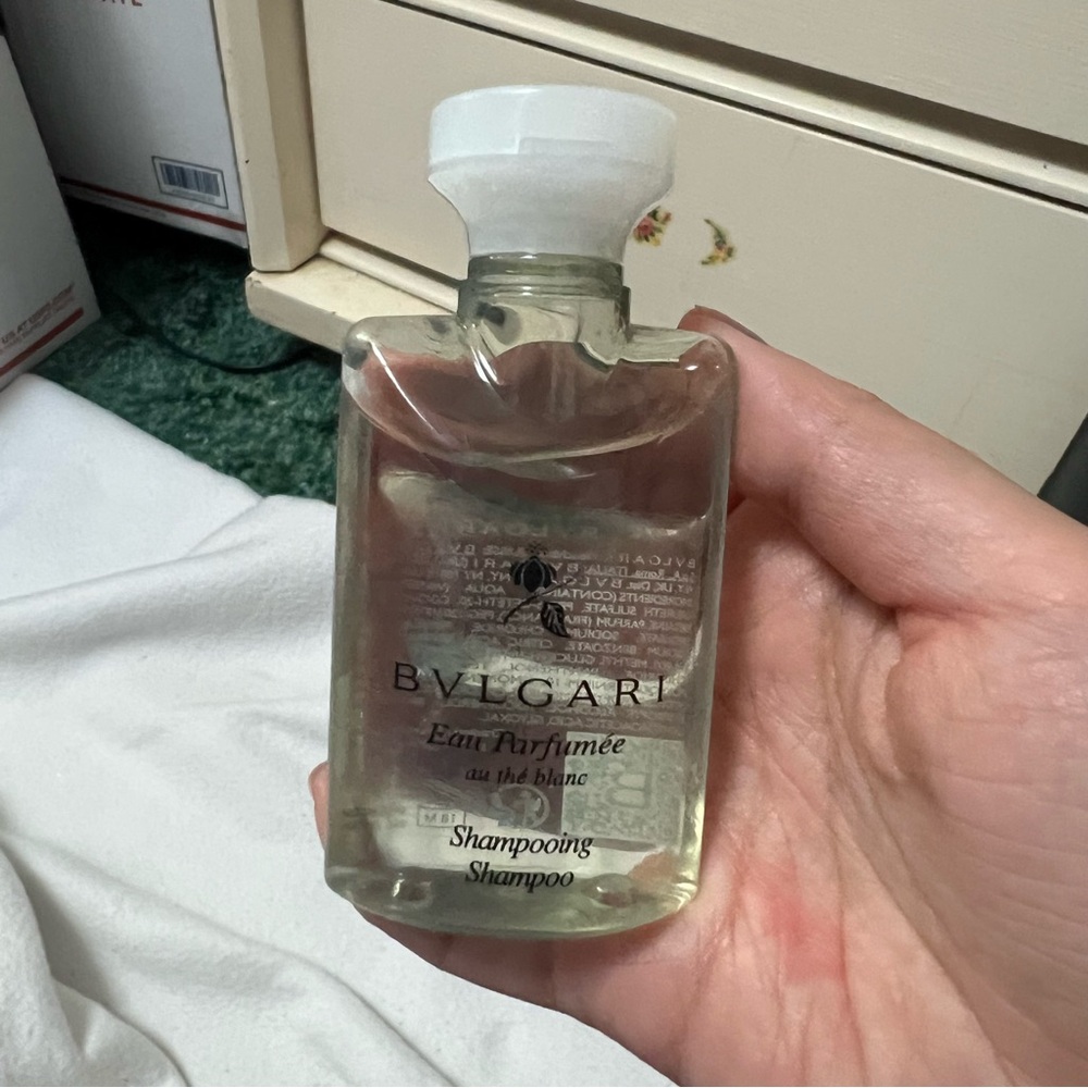 Bvlgari Eau Parfumée Au the Blanc white tea shampoo 1.3oz set of 2 new - Picture 2 of 5